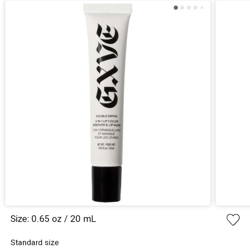 BRAND NEW IN BOX GXVE BEAUTY DOUBLE DIPPIN 2 IN 1 LIP COLOR REMOVER & LI… - Picture 2 of 10
